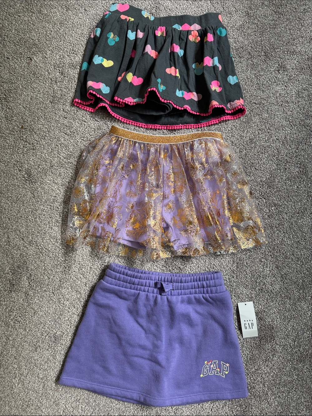 Toddler skirts with shirts underneath - 2T/3T